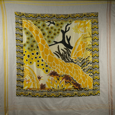 Naturaalsest siidist satiinist sall 90x90 cm "Pärsia muinasjutt"