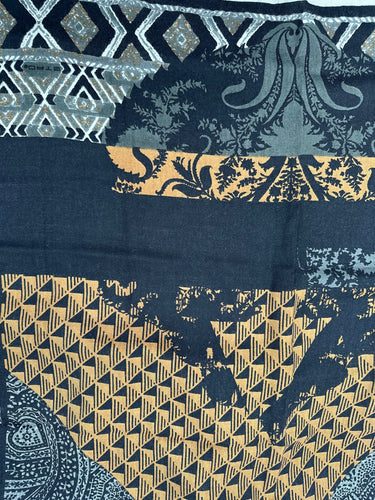 Natūralaus šilko satino šalikas 90x90 cm "Persų pasaka"