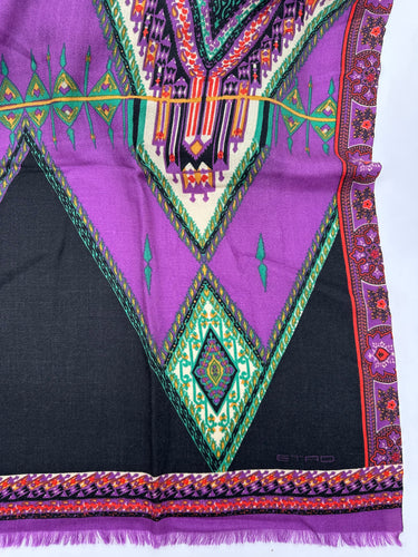 Natūralaus šilko satino šalikas 90x90 cm "Persų pasaka"