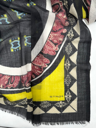 Natūralaus šilko satino šalikas 90x90 cm "Persų pasaka"