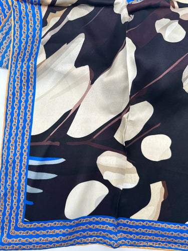 Naturaalsest siidist sall 90x90 cm