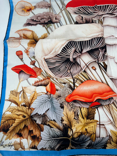 Natūralaus šilko satino šalikas 90x90 cm "Persų pasaka"
