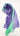Ombre silk and kid mohair scarf "Wildberry"