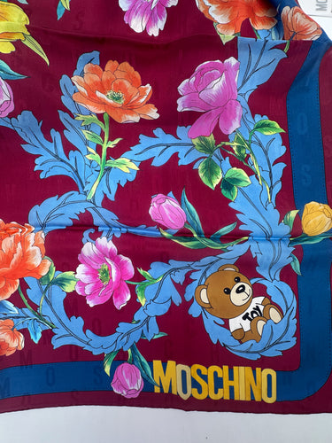 Natūralaus šilko satino šalikas 90x90 cm "Persų pasaka"