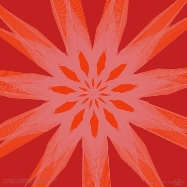 Natūralaus šilko satino šalikas 90x90 cm "Persų pasaka"