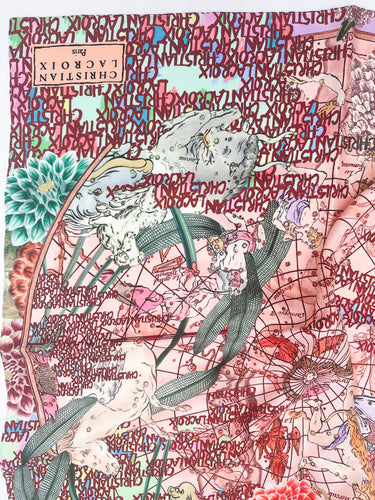 Natūralaus šilko satino šalikas 90x90 cm "Persų pasaka"