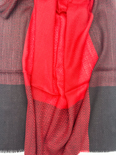 Ombre šilko ir kašmyro šalikas "Vandens atspindys"