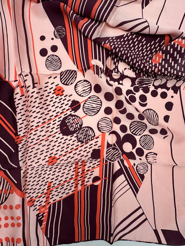 Naturaalsest siidist sall 90x90 cm