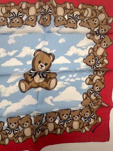 Natūralaus šilko satino šalikas 90x90 cm "Persų pasaka"