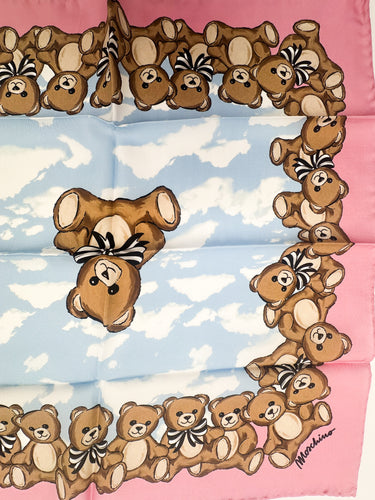 Natūralaus šilko satino šalikas 90x90 cm "Persų pasaka"