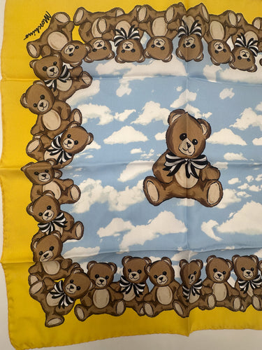 Natūralaus šilko satino šalikas 90x90 cm "Persų pasaka"