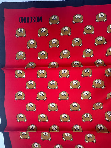 Brand "MOSCHINO" Natural silk twill scarf 90x90 cm
