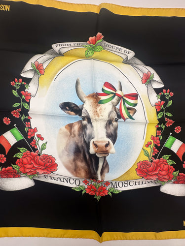 Natūralaus šilko satino šalikas 90x90 cm "Persų pasaka"