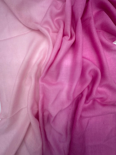 Ombre silk and kid wool scarf "Zephyr"