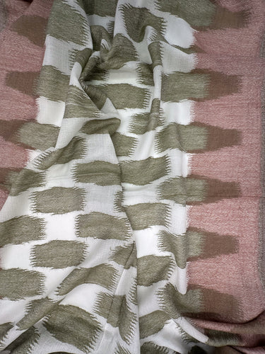 Austa IKAT patterned, silk and cashmere scarf