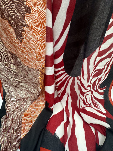 Šiltas kašmyro ir šilko šalikas "Green Pegasus" 130 x 130cm