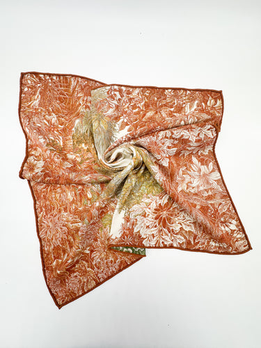 Šiltas kašmyro ir šilko šalikas "Green Pegasus" 130 x 130cm