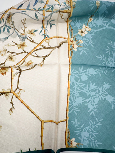 Natural silk scarf 68x68 cm "Haika"