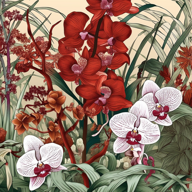 Natūralaus šilko satino šalikas 90x90 cm "Persų pasaka"