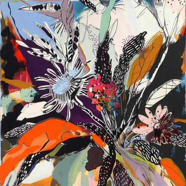 Natūralaus šilko satino šalikas 90x90 cm "Persų pasaka"