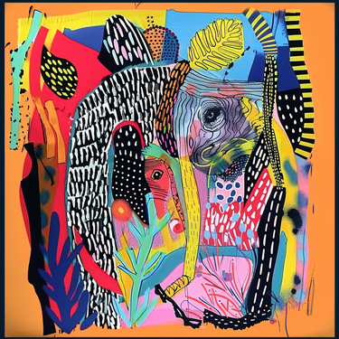 Naturaalsest siidist satiinist sall 90x90 cm "Pärsia muinasjutt"