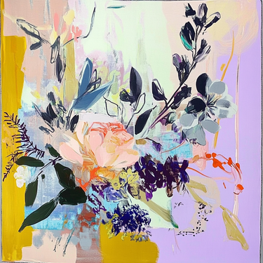 Natūralaus šilko satino šalikas 90x90 cm "Persų pasaka"