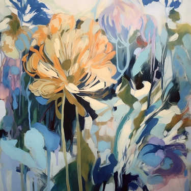 Natūralaus šilko satino šalikas 90x90 cm "Persų pasaka"