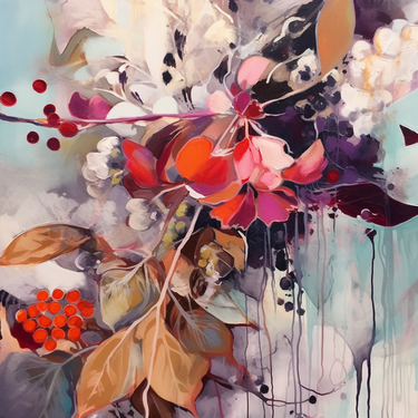 Naturaalsest siidist satiinist sall 90x90 cm "Pärsia muinasjutt"