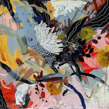Natūralaus šilko satino šalikas 90x90 cm "Persų pasaka"