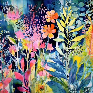 Natūralaus šilko satino šalikas 90x90 cm "Persų pasaka"