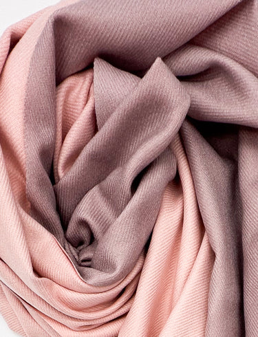 Double-sided, warm wool scarf "Petal"